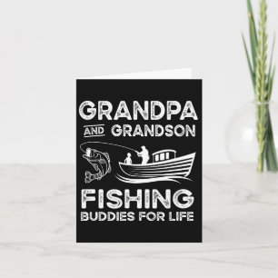 Grandpa And Grandson Fishing Buddies For Life Gift Card