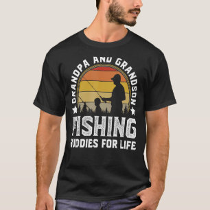 Grandpa and Grandson Fishing Buddies for Life Mat T-Shirt