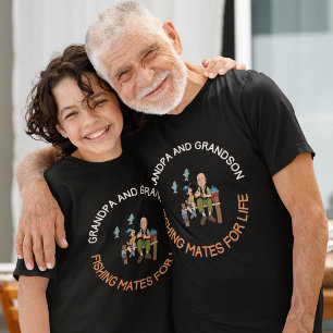 Grandpa and Grandson Fishing T-Shirt