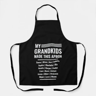 Grandpa Apron with Grandkids Names