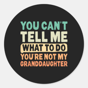 Grandpa Art For Grandfather Gramps Men Poppy Papi  Classic Round Sticker