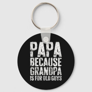 Grandpa Art For Men Grandfather Papa Parent Father Key Ring