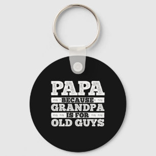 Grandpa Art For Men Grandfather Papa Parent Father Key Ring