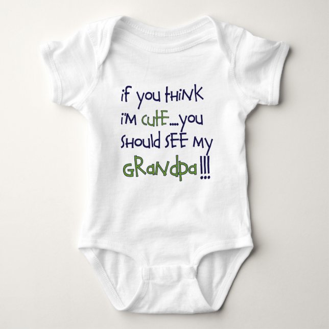 grandpa baby bodysuit (Front)