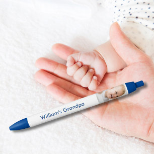 Grandpa Baby's Photo Personalised    Black Ink Pen