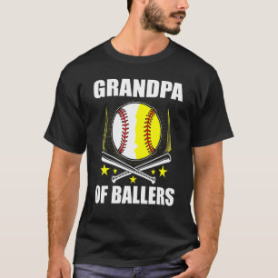 Grandpa Baseball Softball Of Ball Fathers Mothers T-Shirt