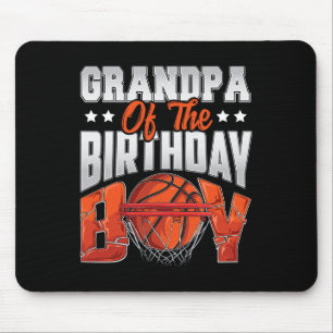 Grandpa basketball birthday Boy Family Baller b-da Mouse Pad