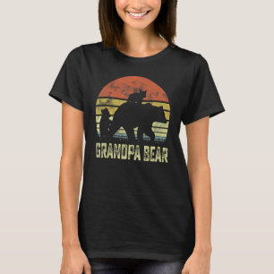 Grandpa Bear Matching Family Cub 2 kids Father's D T-Shirt
