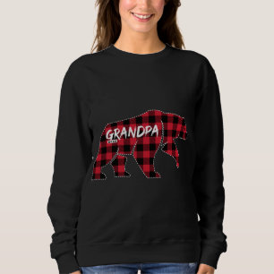 Grandpa Bear Red Plaid Matching Family Pajama Desi Sweatshirt