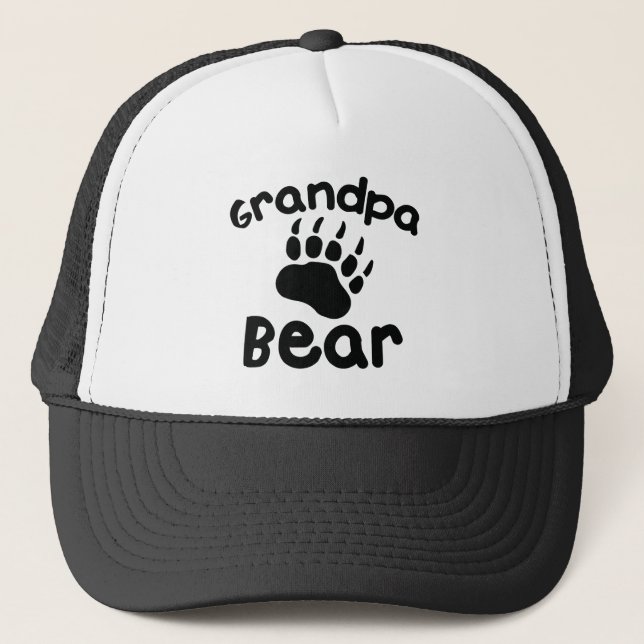 Grandpa Bear Trucker Hat (Front)
