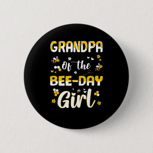 grandpa Bee day 6 Cm Round Badge