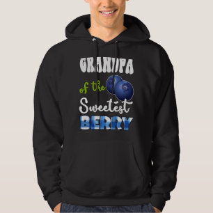Grandpa Berry 1st Birthday Blueberry Theme Sweetes Hoodie