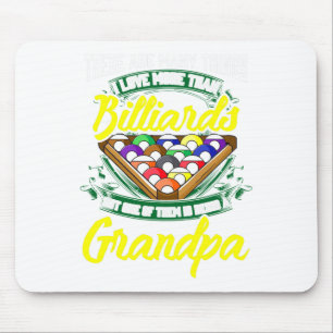 Grandpa Billiards Pool Game Player Ll Stick Papa G Mouse Pad