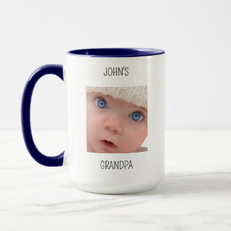 Grandpa Birthday, Baby Face Dady Gift, Custom Face Mug