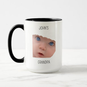 Grandpa Birthday, Baby Face Dady Gift, Custom Face Mug