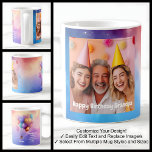 Grandpa Birthday Photo Message Balloons Modern 002 Coffee Mug<br><div class="desc">Celebrate your grandpa’s birthday with this single photo mug, designed to bring joy and excitement to a special guy. With its bright watercolor-style background this mug exudes positivity and fun. On one side, there's room for a cherished photo, and on the other, colorful balloons float happily, symbolizing the happy occasion....</div>