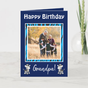 Grandpa Birthday Safari Theme  Holiday Card