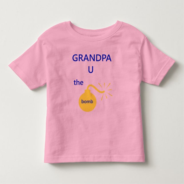 grandpa bomb toddler T-Shirt (Front)