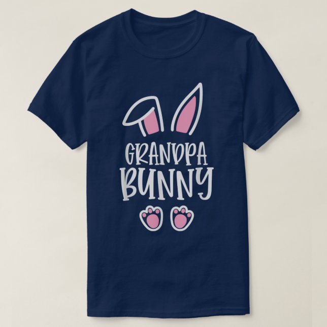Grandpa Bunny Matching Family Easter, Grandpa East T-Shirt (Design Front)
