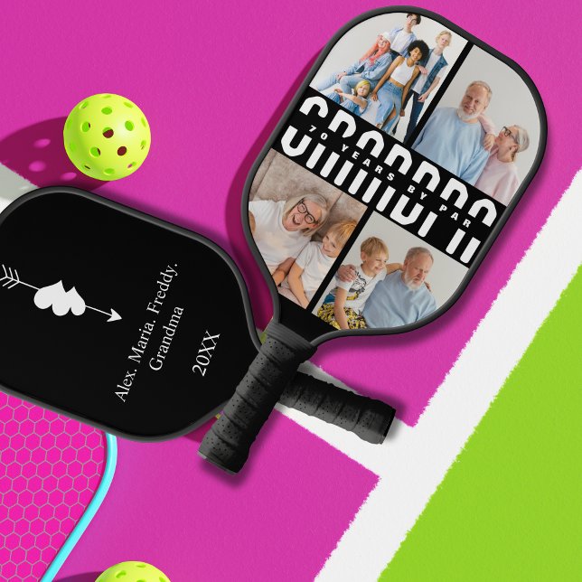 Grandpa by par Father's day Gift Pickleball Paddle (Creator Uploaded)