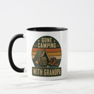 Grandpa Camping Gift Vintage Camper Mug