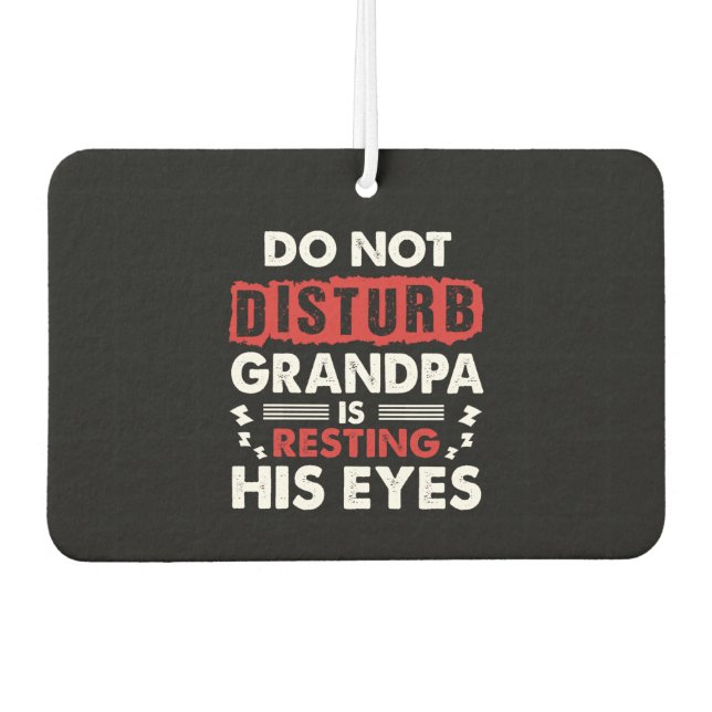 Grandpa Car Air Freshener (Front)