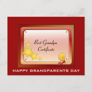 Grandpa_Certificate Postcard (Personalise)