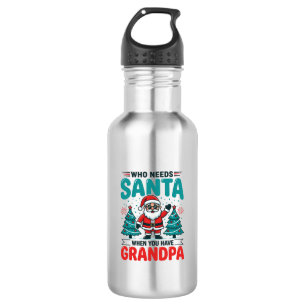 Grandpa Christmas Santa Family 532 Ml Water Bottle