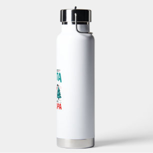 Grandpa Christmas Santa Family Water Bottle