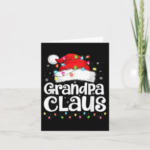 Grandpa Claus Matching Family Christmas Funny Xmas Card