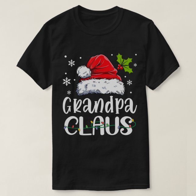 Grandpa Claus Shirt Christmas Pajama Family Matchi (Design Front)