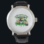 Grandpa Crew Watch<br><div class="desc">Celebrate the proud grandpas of the family with this fun and festive “Grandpa Crew” design. Perfect for family gatherings, St. Patrick’s Day celebrations, or everyday wear, this design shows the special bond between grandpas and their loved ones. A great gift idea for grandfathers who love being part of the family...</div>