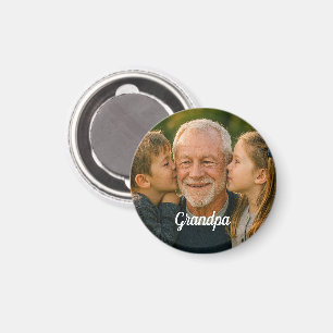 grandpa custom photo magnet