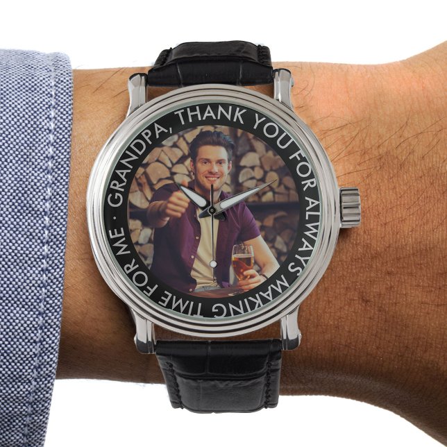 Grandpa Custom Thank You Message and Photo Watch (Creator Uploaded)