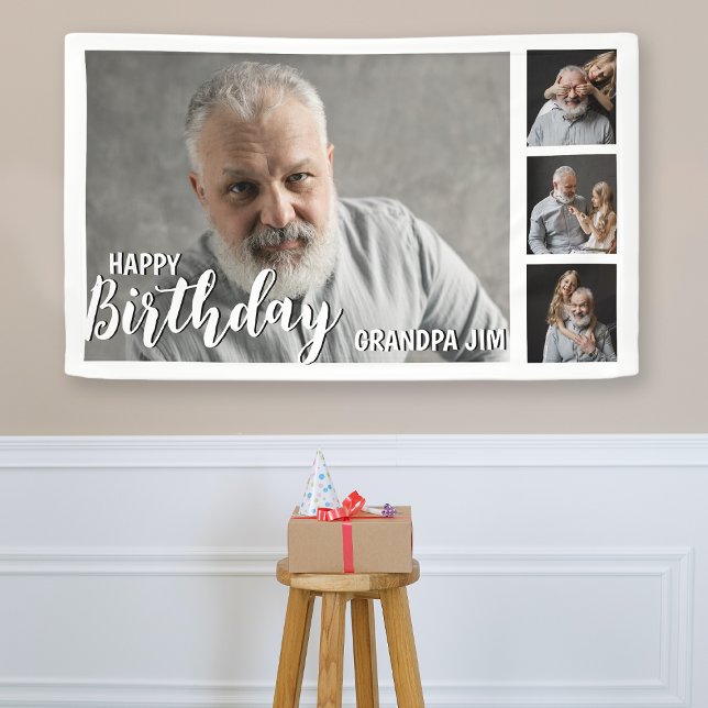 Grandpa Customised Photo Collage Banner (Creator Uploaded)