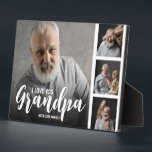 Grandpa Customised Photo Collage Plaque<br><div class="desc">This modern Grandpa, photo collage plaque is the perfect gift for your grandpa or grandma, featuring 4 of your favourite photographs, the text GRANDPA in a fun script font, and then personalise with your names. Fantastic as a christmas, birthday or gift for any other special occassion, the font style, size...</div>