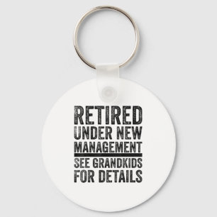 Grandpa Dad Retired Retirement Men Best Retirement Key Ring