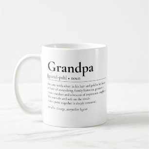 Grandpa Definition Modern Grandfather Grandad Coffee Mug