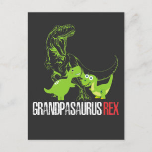 Grandpa Dinosaur Grandfather Dino Grandchild Postcard
