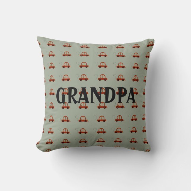 Grandpa Electric Cartoon Car Cushion (Front)