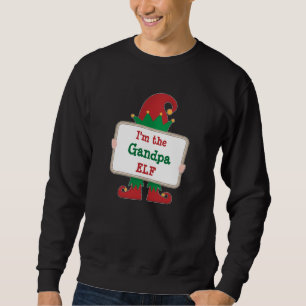 Grandpa Elf   Personalised Christmas Elf T-Shirt Sweatshirt