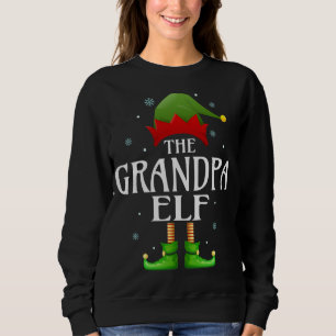Grandpa Elf Xmas Matching Family Christmas Grandpa Sweatshirt