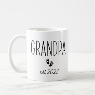 Grandpa Est. 2023, Grandpa to Be, New Grandpa Coffee Mug