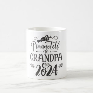 grandpa est 2024, Promoted To Grandpa Est. 2024  Coffee Mug
