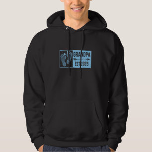 Grandpa Est 2025 Boy Blue Promoted To Be Papa 1st Hoodie