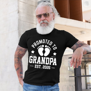 Grandpa Est. 2026, Pregnancy Announcement Grandpa T-Shirt
