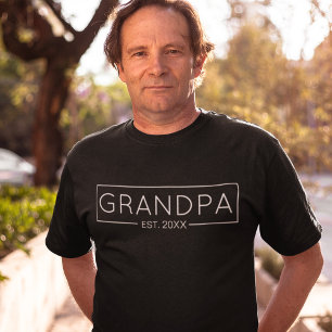 Grandpa Est Custom Year T-Shirt