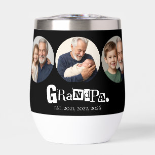 Grandpa Established 3 Photo Gift For Grandfather