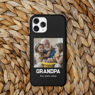 Grandpa Established est. bold text photo iPhone 15 Pro Case