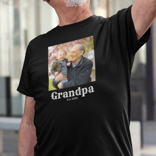 Grandpa established est. custom year T-Shirt